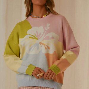 Peppermayo Exclusive - My Paradise Knit Jumper - Rainbow SMALL